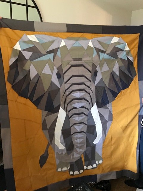Janets elephant quilt 2 Janets elephant quilt 2
